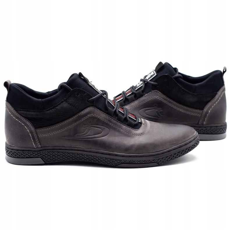 Polbut Muške zimske čizme K27F, sive crna 3