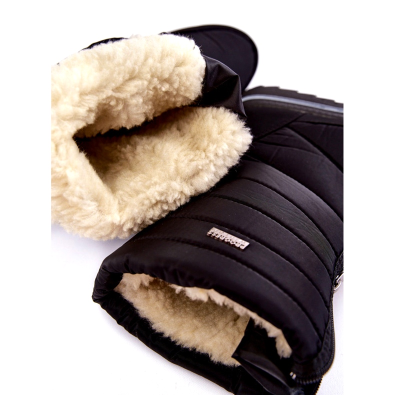 Ženske lagane, izolirane čizme za snijeg Progress PROGJ-22-129 crne crno 5