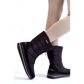 Ženske lagane, izolirane čizme za snijeg Progress PROGJ-22-129 crne crno 2