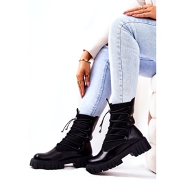 Ženske čizme s Basido Basido čarapama crna 6