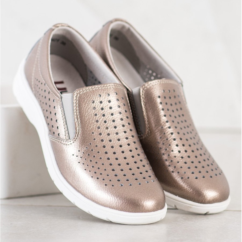 Kylie Zlatne kožne cipele zlatni 1