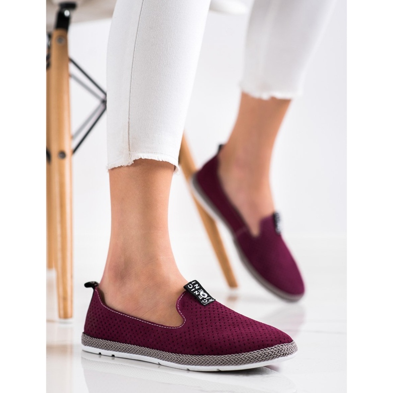 Filippo Ležerne kožne natikače crvena 1