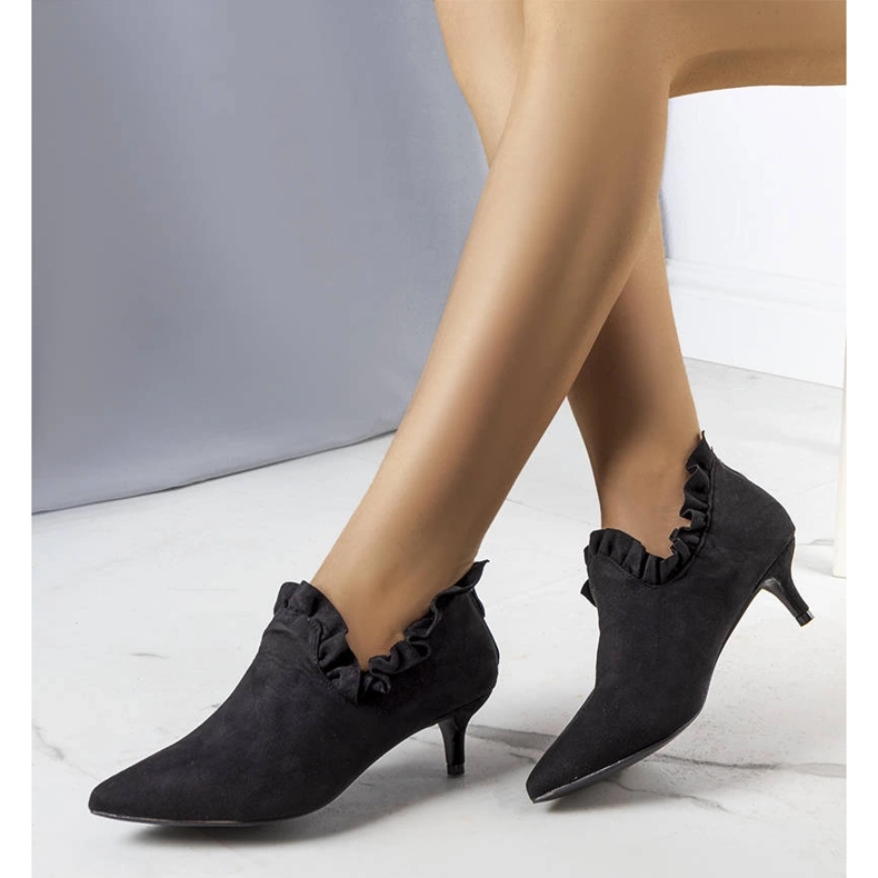 Crne cipele s gornjim dijelom Gavri crno 2