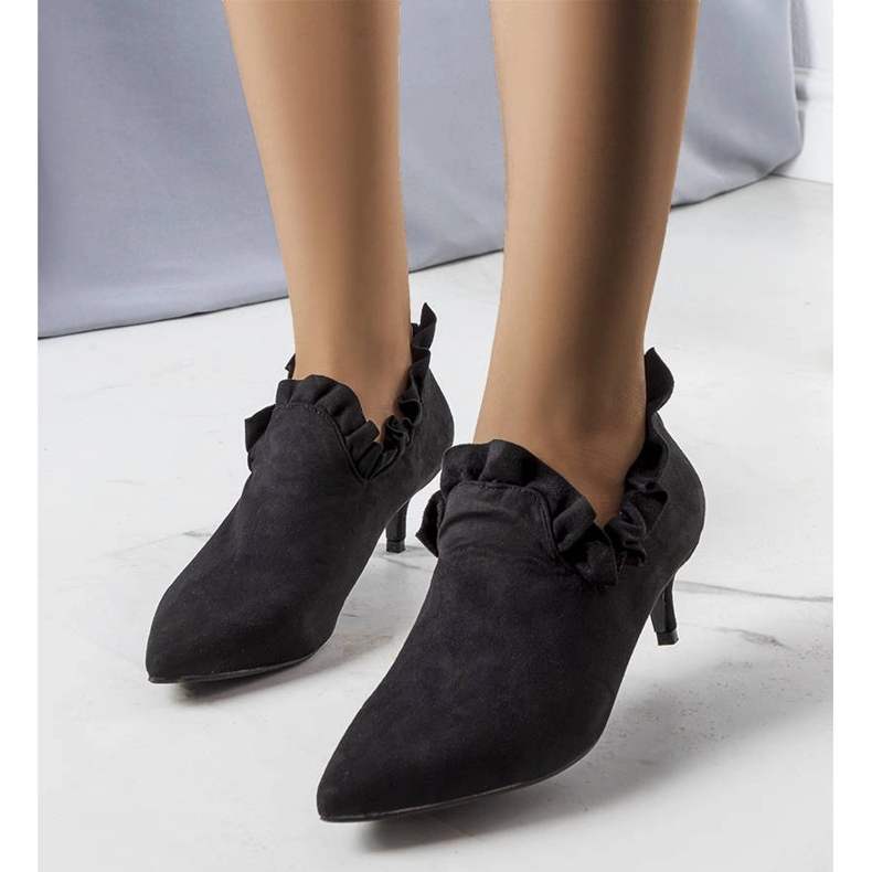 Crne cipele s gornjim dijelom Gavri crna 1