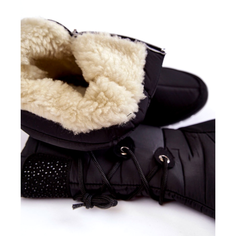 Visoke tople čizme za snijeg Progress PROGJ-20-07 crne crna 3