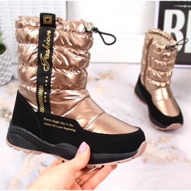 Evento Čizme za snijeg izolirane zlatom od janjeće vune Miss zlatna 1