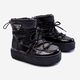 Dječje izolirane čizme za snijeg Black Colina crna 1