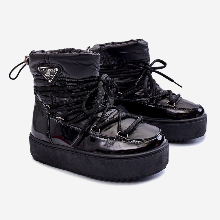 Dječje izolirane čizme za snijeg Black Colina crna 1