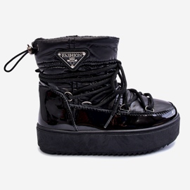 Dječje izolirane čizme za snijeg Black Colina crno 2