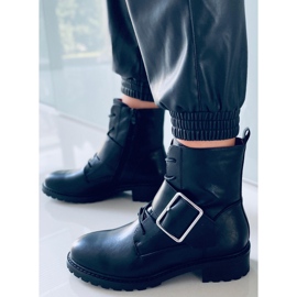 BM Čizme na vezanje Billy Black crna 2