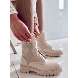 BM Čizme s elastičnim Cass Beige gornjištem bež 1