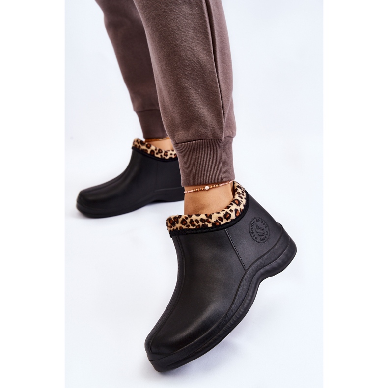 PM2 Ženske čizme za kišu Warm Spots Black Izera crno 2