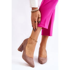 Antilop cipele na modne bež Estellia pete 1