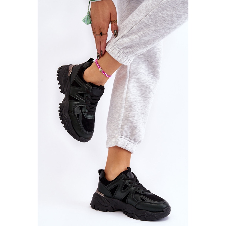 PG1 Klasične sportske cipele s platformom crne boje Bowie crna 2