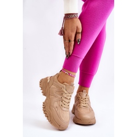 PG1 Klasične sportske cipele na tamno bež Bowie platformi 1