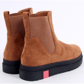 Chelsea čizme na visokom potplatu deve NS139P Camel smeđa 2