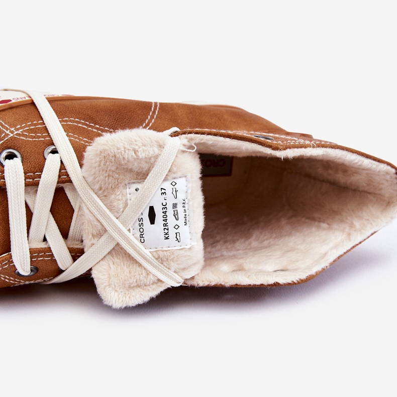 Ženske visoke tenisice Cross Jeans KK2R4043C Camel smeđa 1