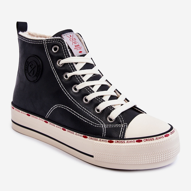 Ženske visoke tenisice Cross Jeans KK2R4042C crne crna 1