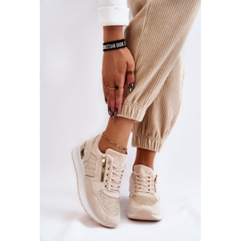 PG1 Ženske sportske cipele s ukrasnim patentnim zatvaračem Krem Adrea višebojan 1