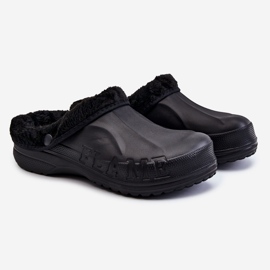 PM2 Muške tople Crocs tobogani Black Calmo crna 2