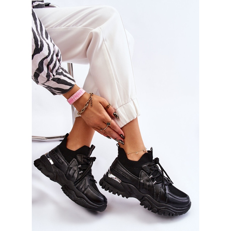 BM Ženske sportske cipele na čarape crne Berna crna 1