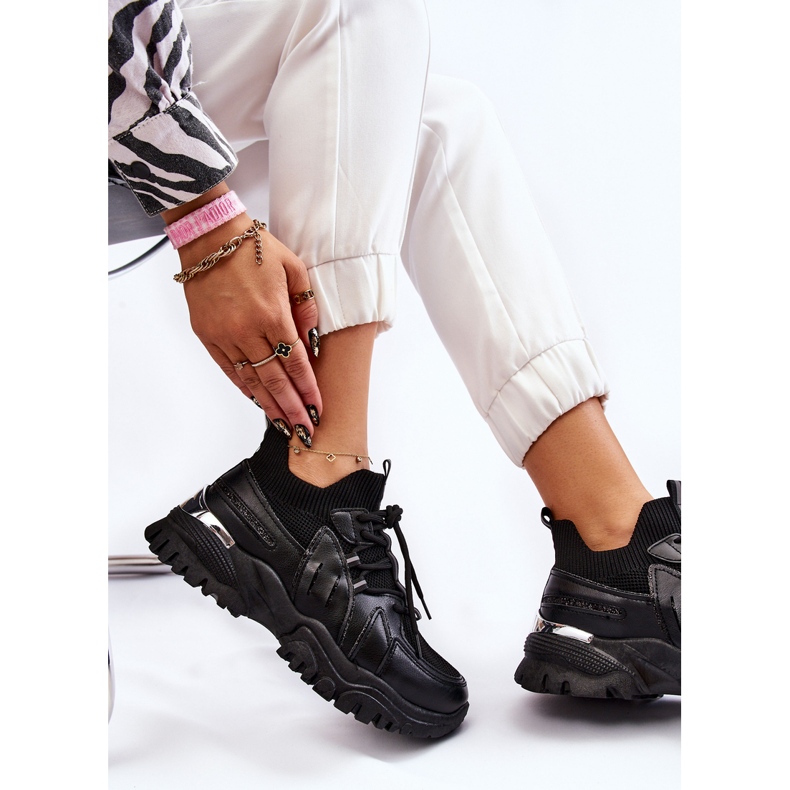 BM Ženske sportske cipele na čarape crne Berna crno 2