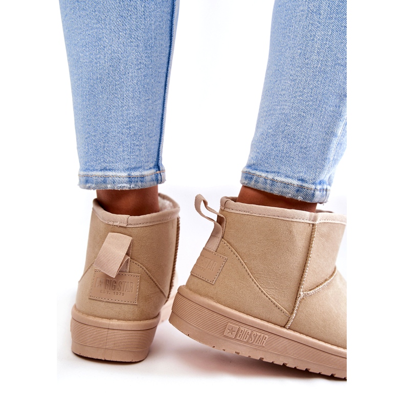 Ženske izolirane čizme za snijeg Big Star KK274290 Bež 2