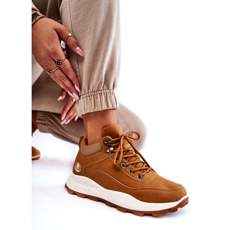 Ženske izolirane čizme od kamile smeđa 4