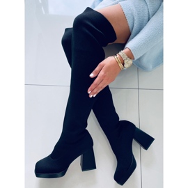 PA1 Čizme s visokom petom od Hilary Black crno 1