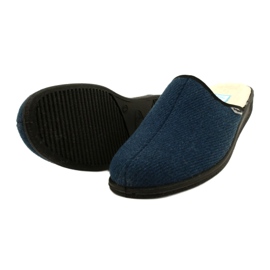 Befado muške papuče izolirane ovčjim krznom pu 000M325, tamnoplave plava 4
