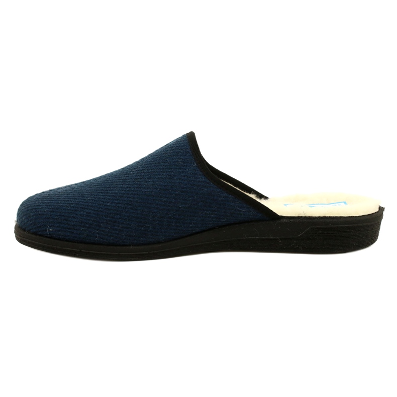 Befado muške papuče izolirane ovčjim krznom pu 000M325, tamnoplave plava 2
