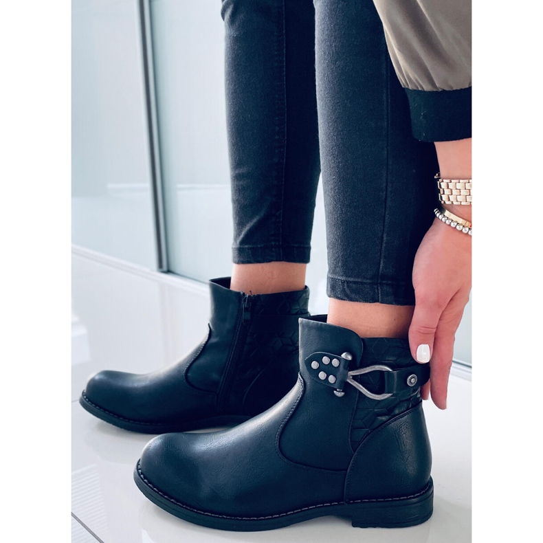 BM Dustin crne ženske čizme crna 2