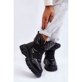 Ženske čizme s toplim crnim fericama crno 1