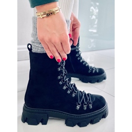 BM Conor Crne radne čizme na vezanje crno 1