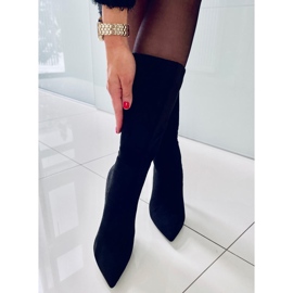 BM Klasične antilop čizme na visoku petu Marissa Black crna 2