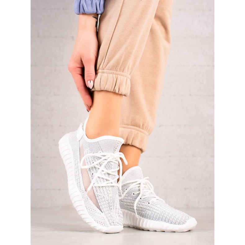TRENDI Sportske cipele s mrežicom bijela 1