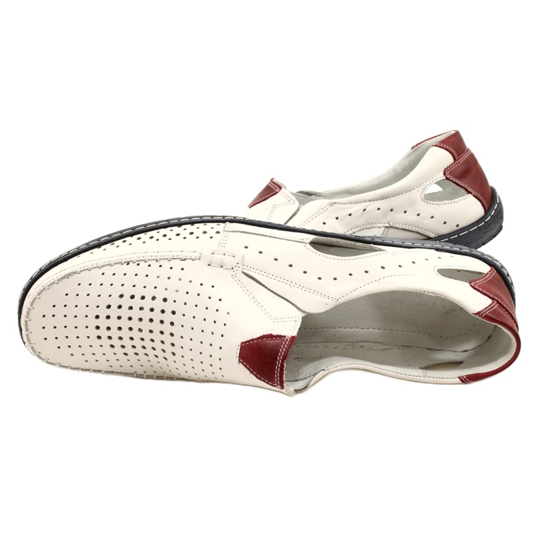 Olivier Muške bijele kožne mokasine 901 ljetne cipele bijela 5