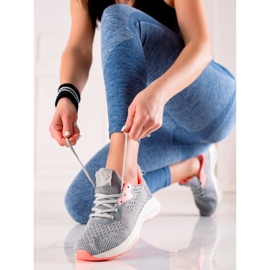 TRENDI Vezane sportske cipele siva 1