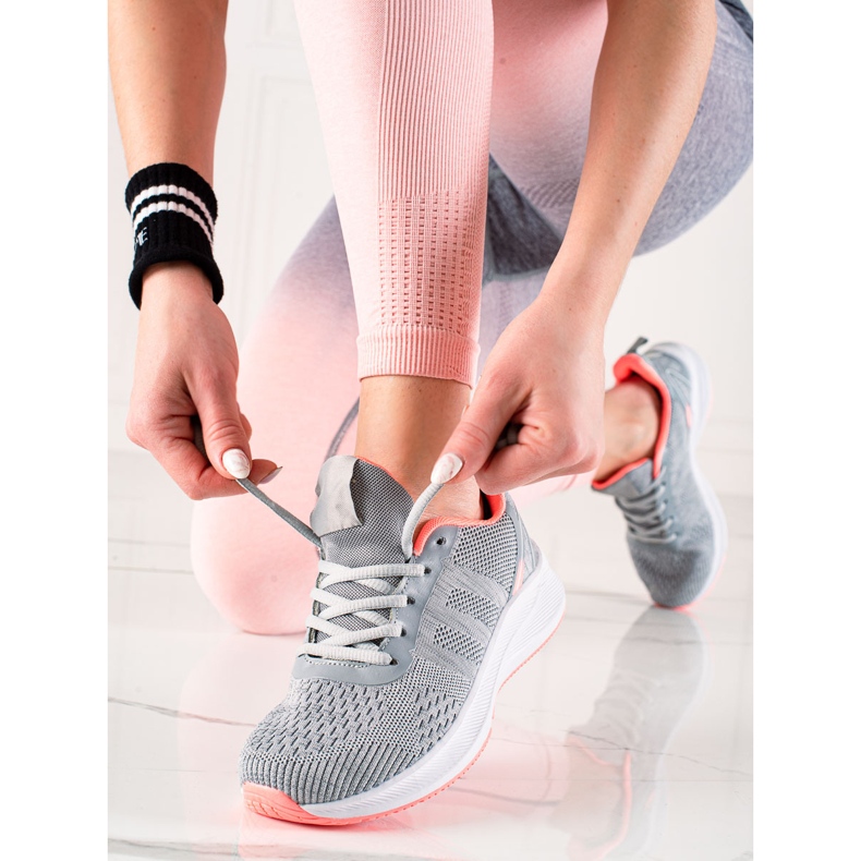 TRENDI Tekstilne sportske cipele siva 1