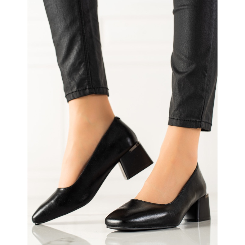 Elegantne cipele s visokom petom La.Fi crno 1