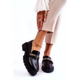 Kožne natikače Letters La.Fi 210001B-PU crna 1