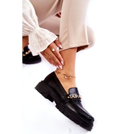 Kožne natikače Letters La.Fi 210001B-PU crna 4