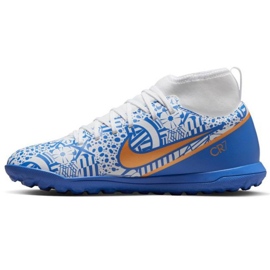Nike Zoom Mercurial Superfly 9 CR7 Tf Jr DQ5330 182 tenisice za nogomet višebojan plava 1