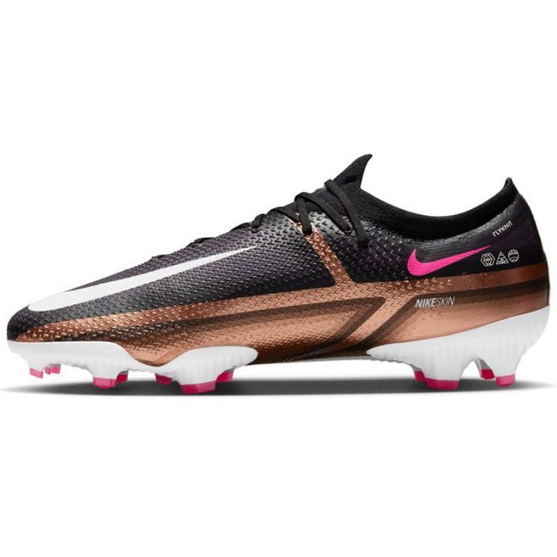 Nike Phantom GT2 Pro Qatar Fg M DR5959 810 tenisice za nogomet smeđa, crna crno 1