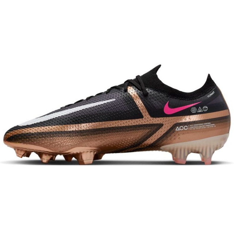 Nike Phantom GT2 Elite Qatar Fg M DR5954 810 tenisice za nogomet smeđa, crna bež i smeđe boje 1