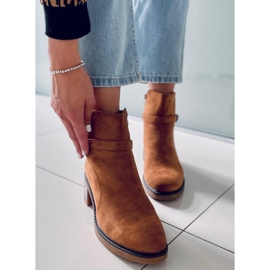 BM Aretha Camel čizme sa širokom petom smeđa 1