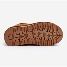 Moderne niske čizme za snijeg od brušene kože Camel Nucca smeđa 2