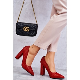 Sjajne cipele na crvenu Elmirinu petu crvena 2