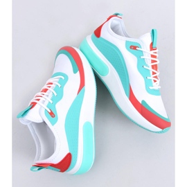 Bijele ženske sportske cipele YK106 BIJELE / PLAVE bijela 1