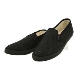 Sabatina Slip-on tenisice crne svjetlucave DMC-15 crna 2